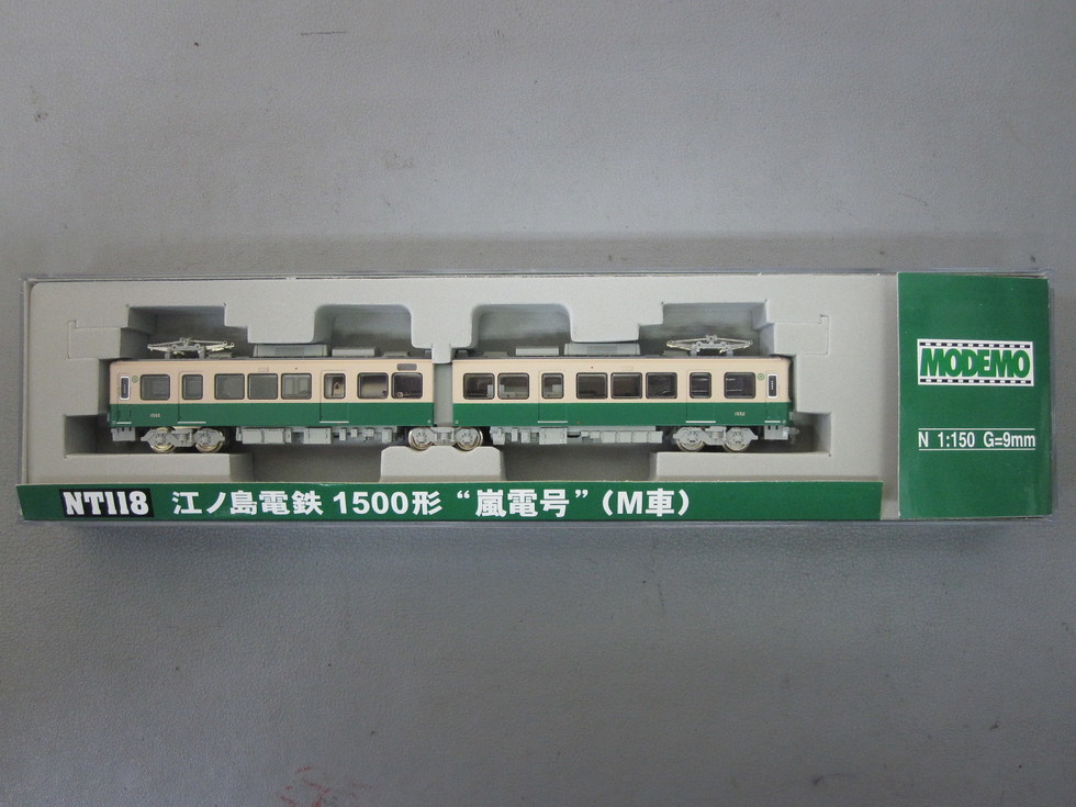 MODEMO NT118 江ノ島電鉄 1500形 嵐電号 （M車）sold outのサムネイル