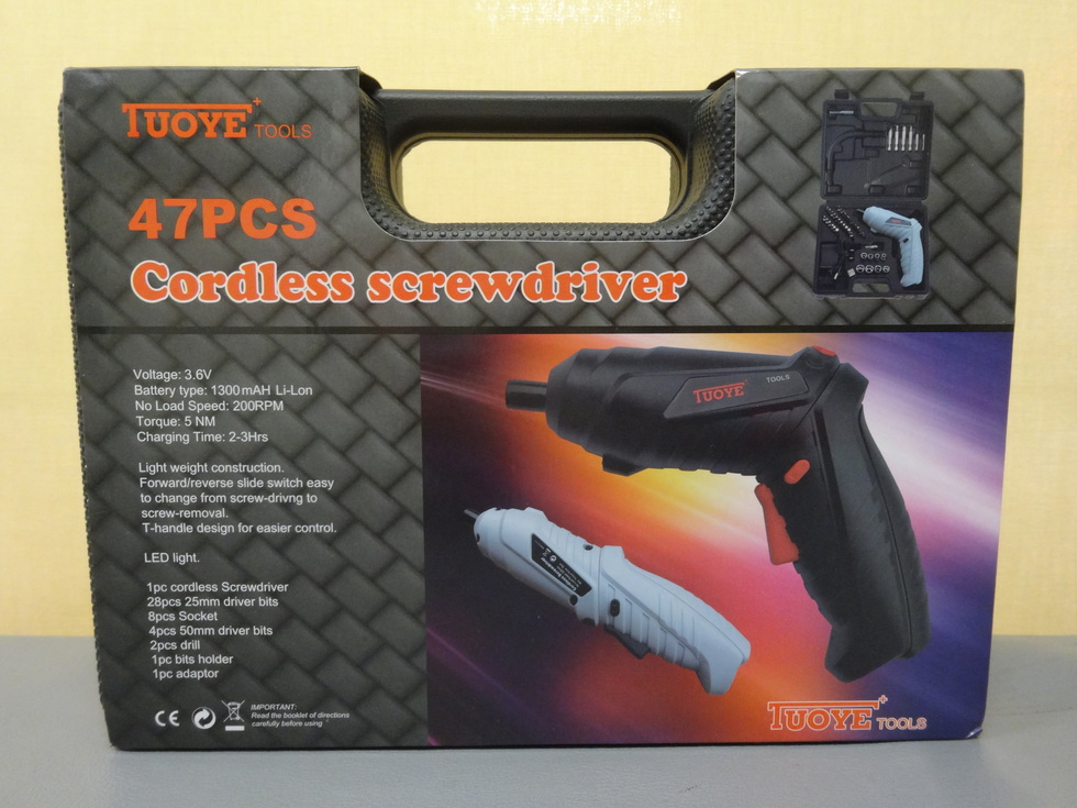 TUOYE TOOLS　４７ピース　充電式ドライバー　のサムネイル